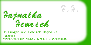 hajnalka hemrich business card